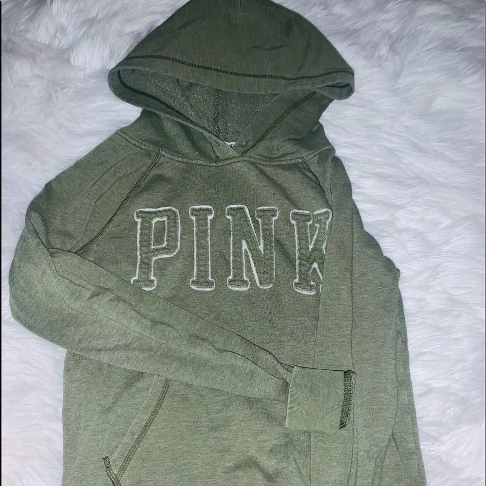Green PINK Hoodie